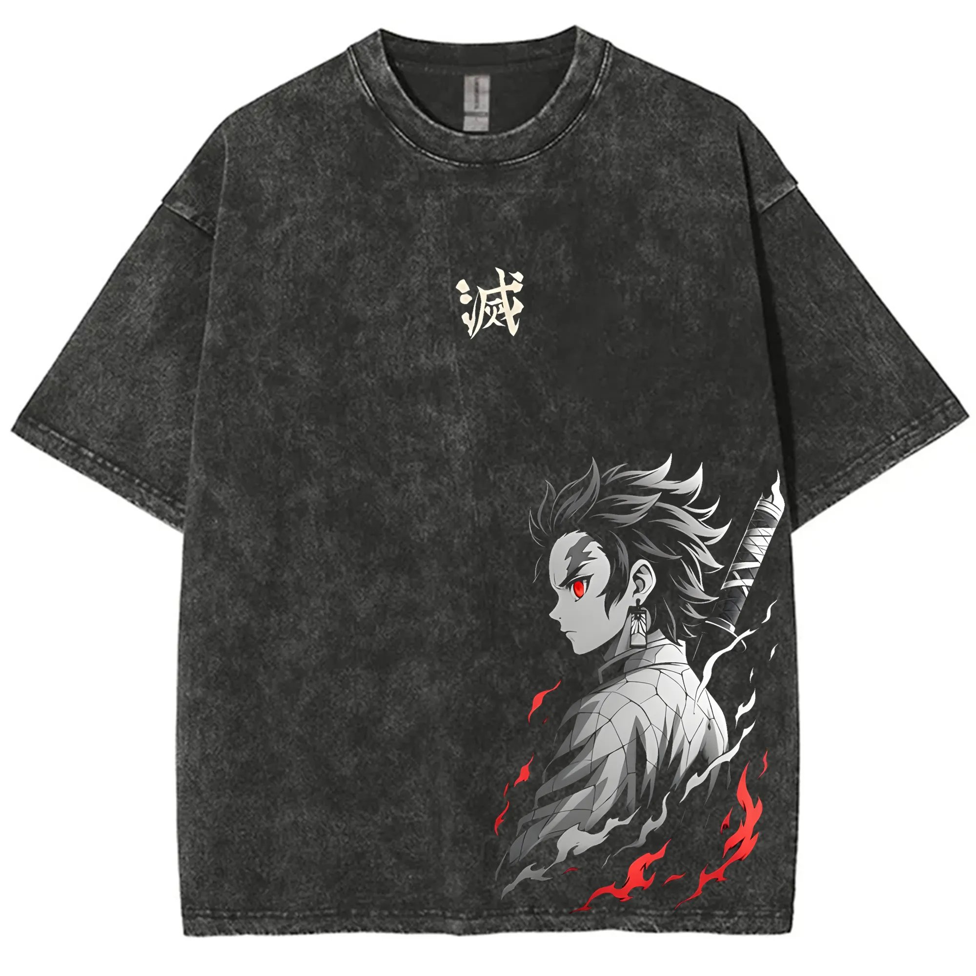 Cosplay Anime Tsunade - Kaos Grafis Demon Slayer Vintage Streetwear