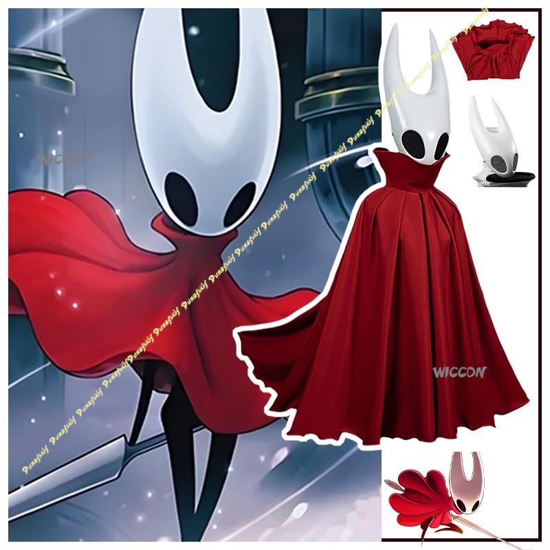 Cosplay Anime Boy - Kostum Cosplay Game Suit Hollow Knight