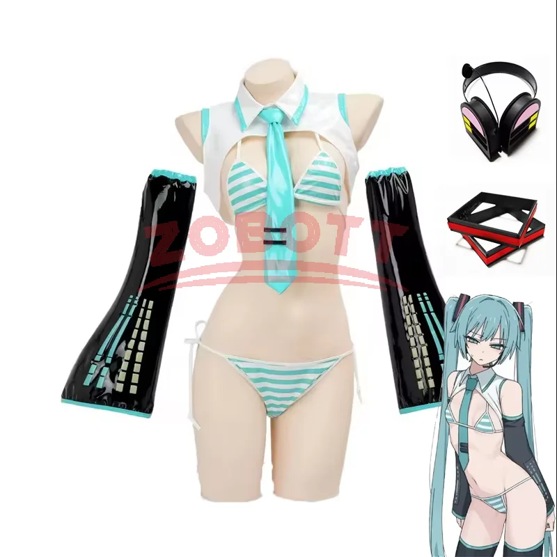 Cosplay Anime Boy - Kostum Cosplay Game Miku, Setelan Formula