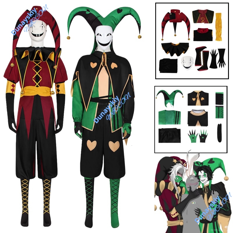 Anime Cosplay Expo 2025 - Kostum Cosplay Badut Pierrot Sirkus Pria
