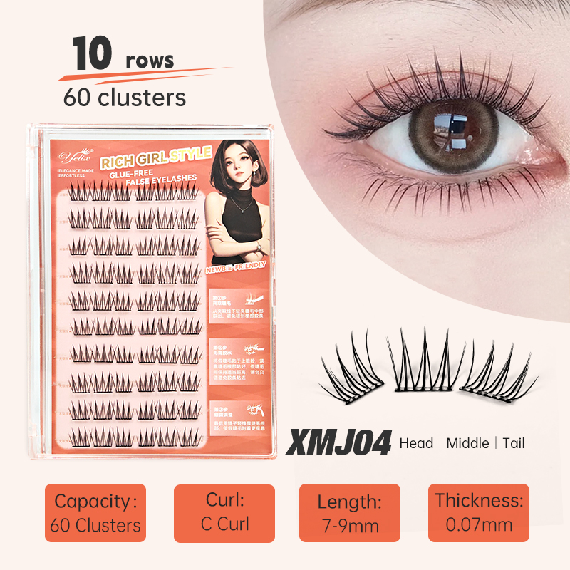 Anime Cosplay Lashes - Yelix DIY Bulu Mata Cluster Perekat