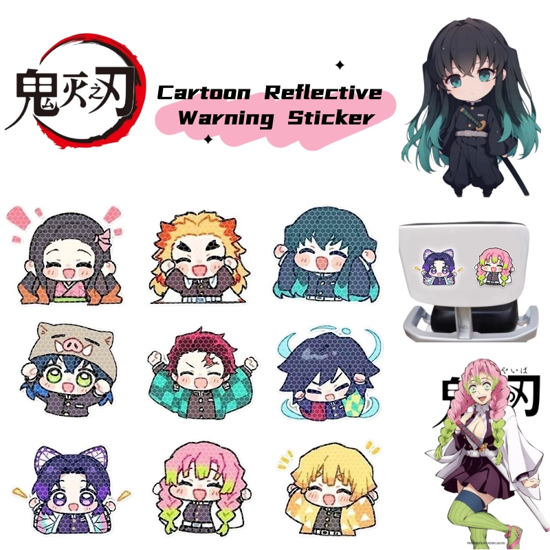 Cosplay Anime Tsunade - Stiker reflektif mobil dengan karakter kartun
