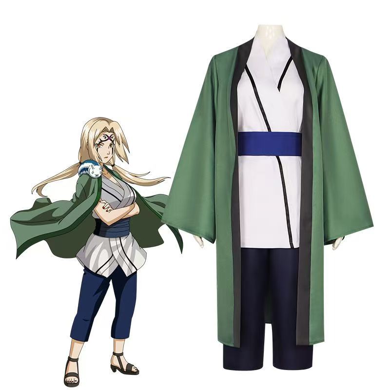 Kostum Cosplay Tsunade Set Len - Cosplay Anime Tsunade ulasan dan harga