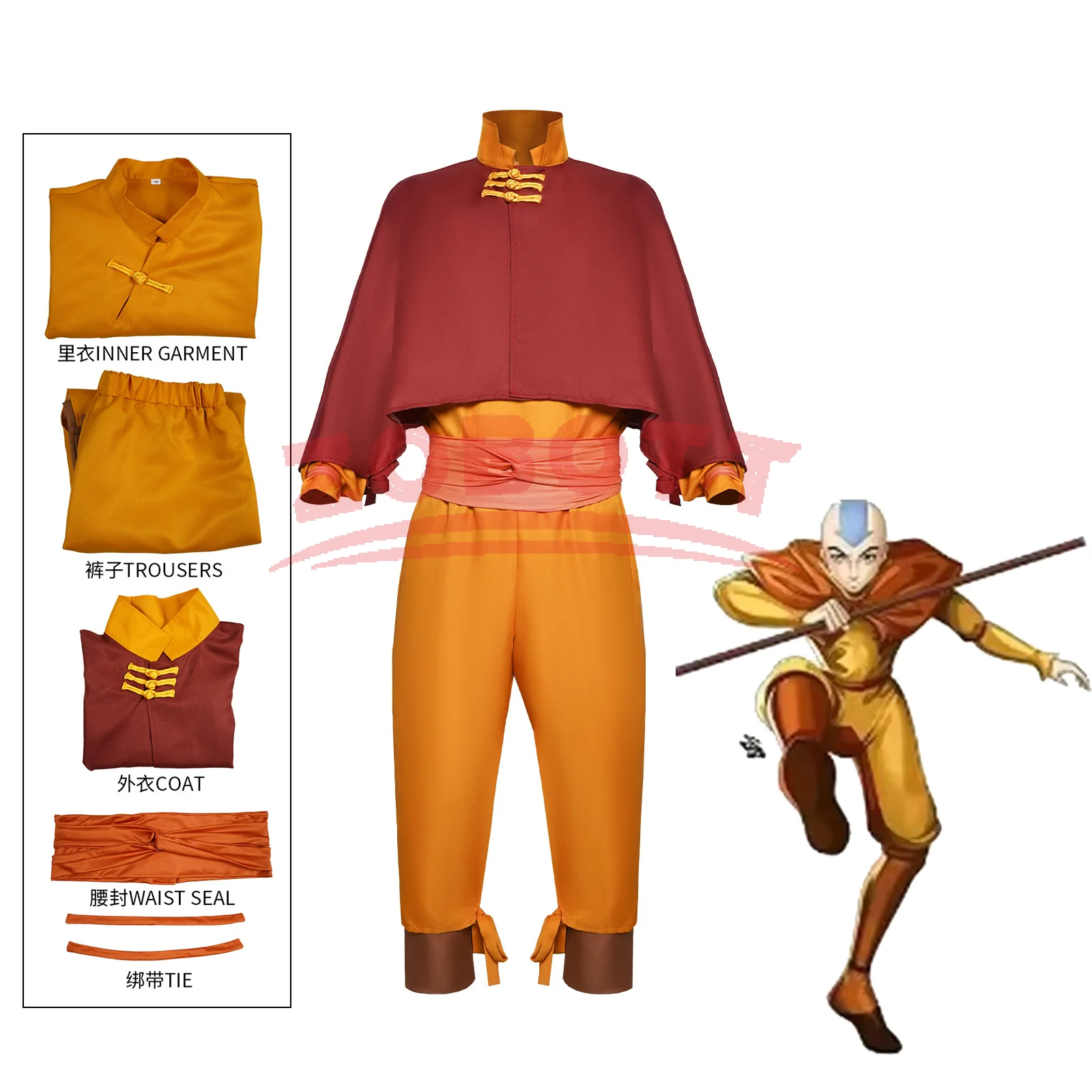 Kostum Cosplay Anime Aang Edis - Cosplay Avatar Anime ulasan dan harga