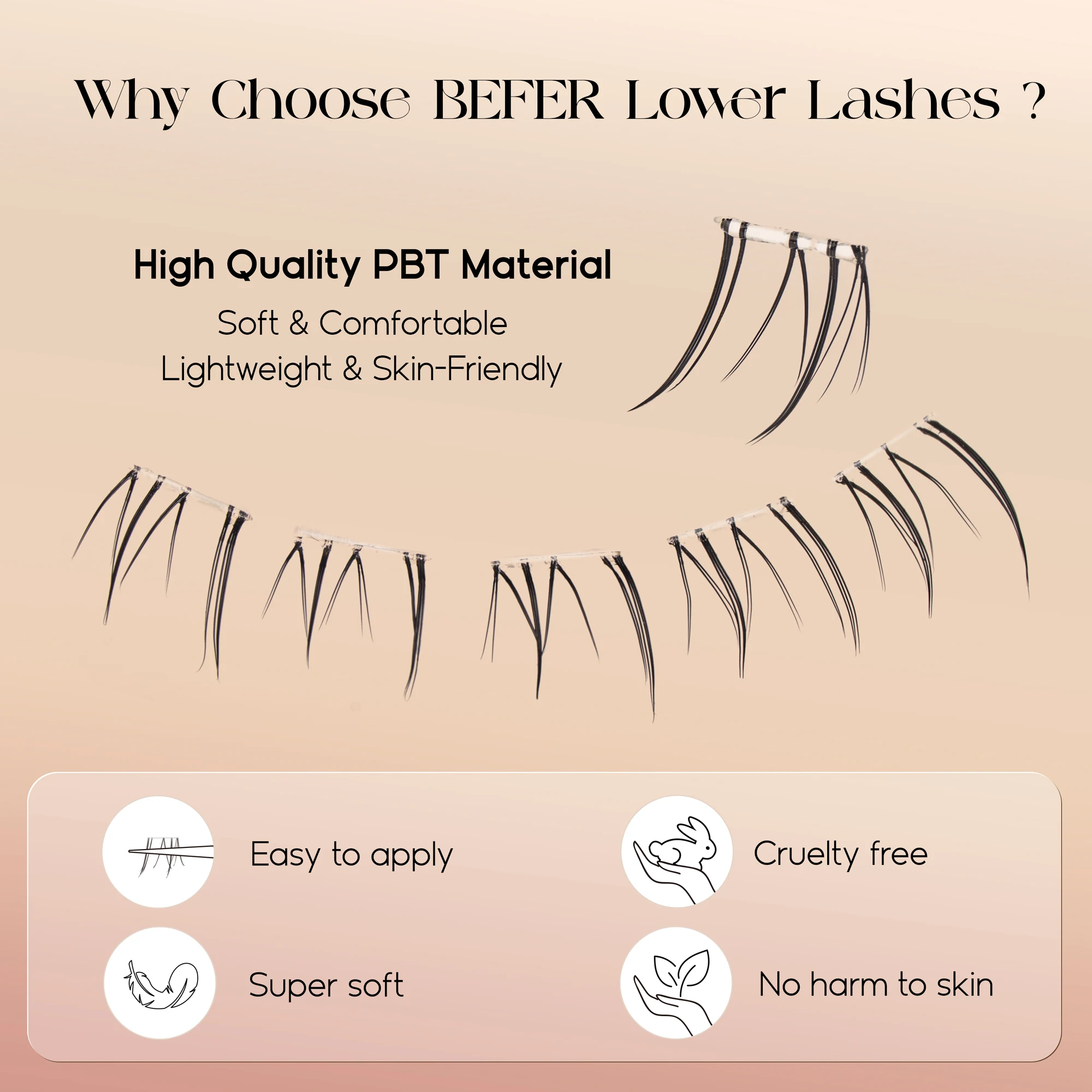 Befer Bulu Mata Palsu Bawah Ta - Anime Cosplay Lashes ulasan dan harga
