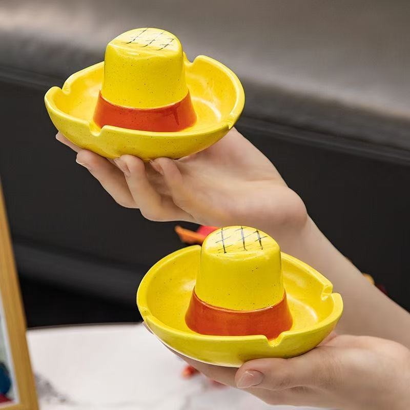 One Piece Luffy periferal anim - One Piece Straw Hat ulasan dan harga