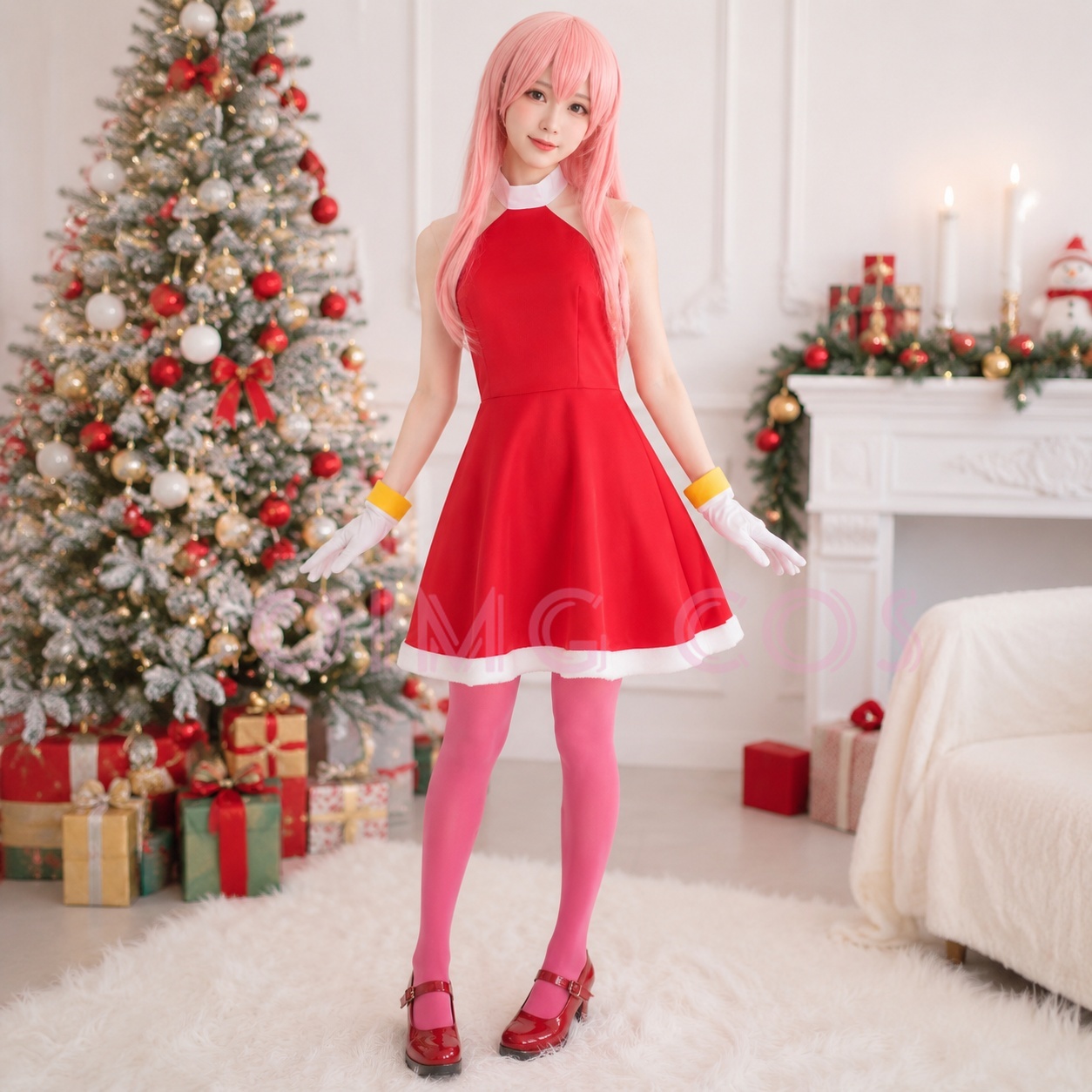 Kostum Cosplay Amy Rose Seraga - Anime Cosplay Dress ulasan dan harga