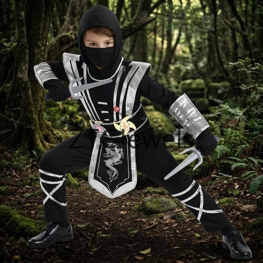 Kostum Cosplay Naga Perak Ninj - Anime Cosplay Ninja ulasan dan harga