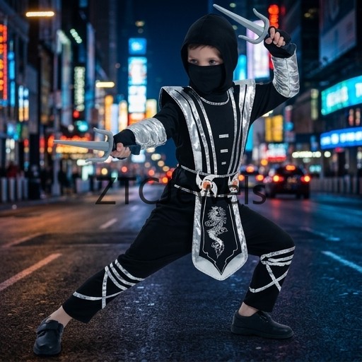 Kostum Cosplay Naga Perak Ninj - Anime Cosplay Ninja ulasan dan harga