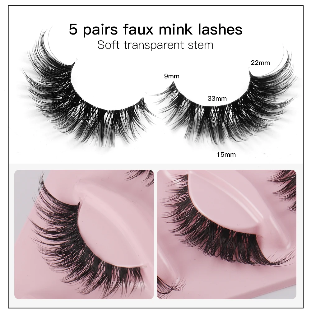Cat Eye 5 Pasang Bulu Mata Pal - Anime Cosplay Lashes ulasan dan harga