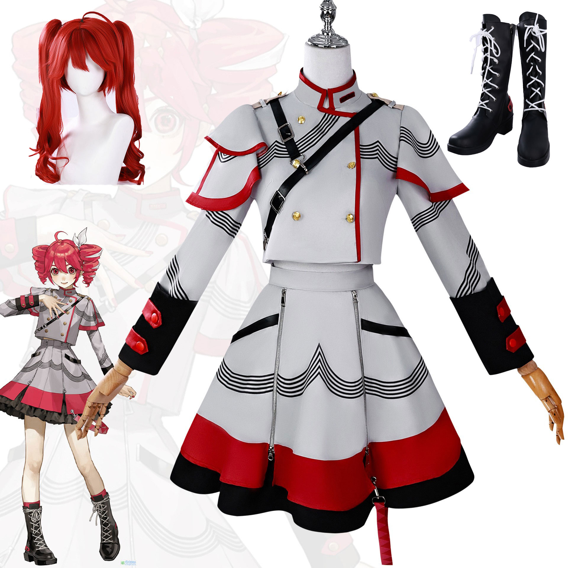 Kostum cosplay Kasane Teto ser - Anime Cosplay Makeup ulasan dan harga