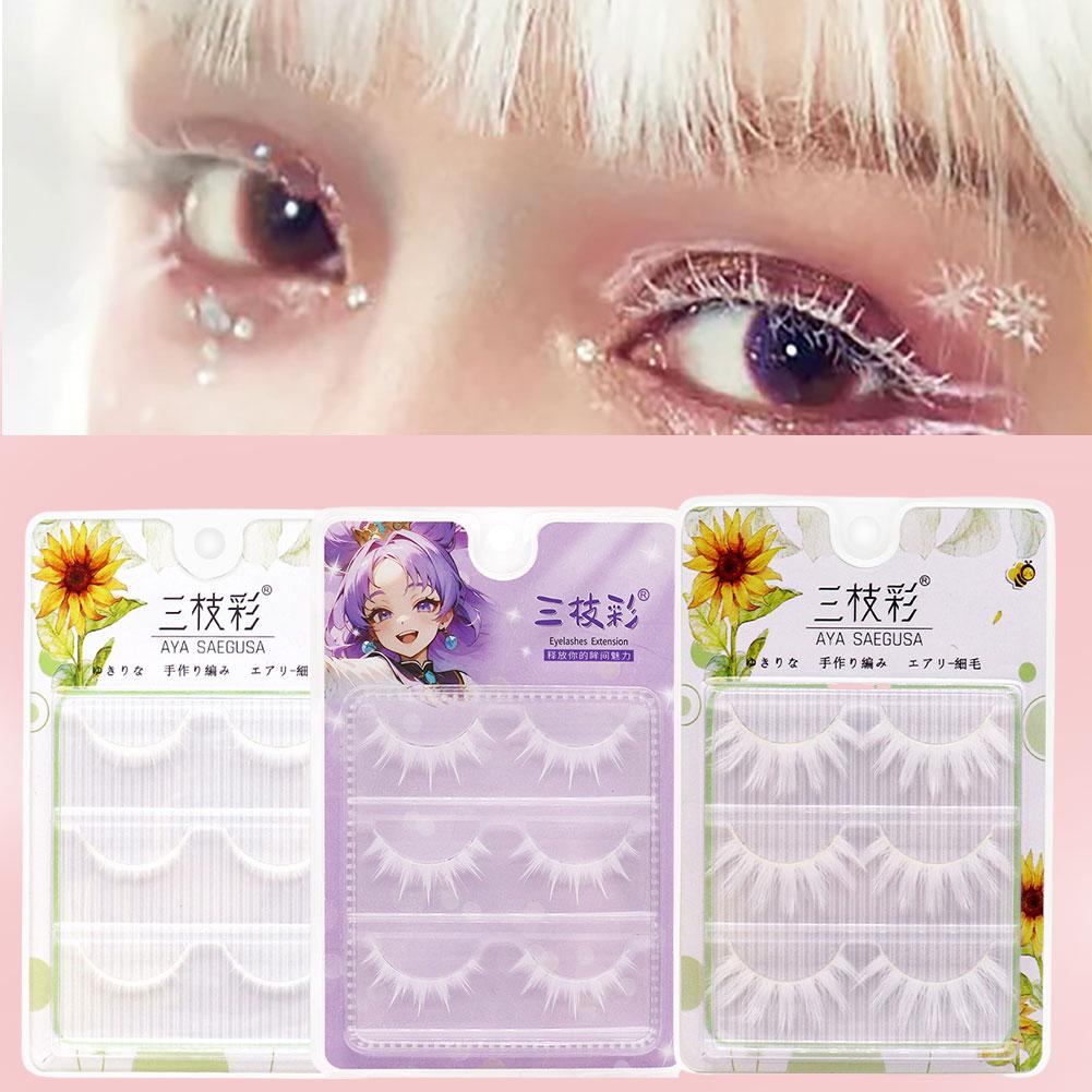 Bulu Mata Palsu Putih Karakter - Anime Cosplay Lashes ulasan dan harga