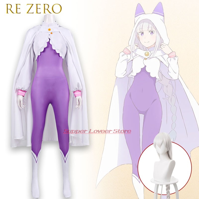 Set Kostum Cosplay Emilia Re Z - Anime Cosplay Events 2026 ulasan dan harga