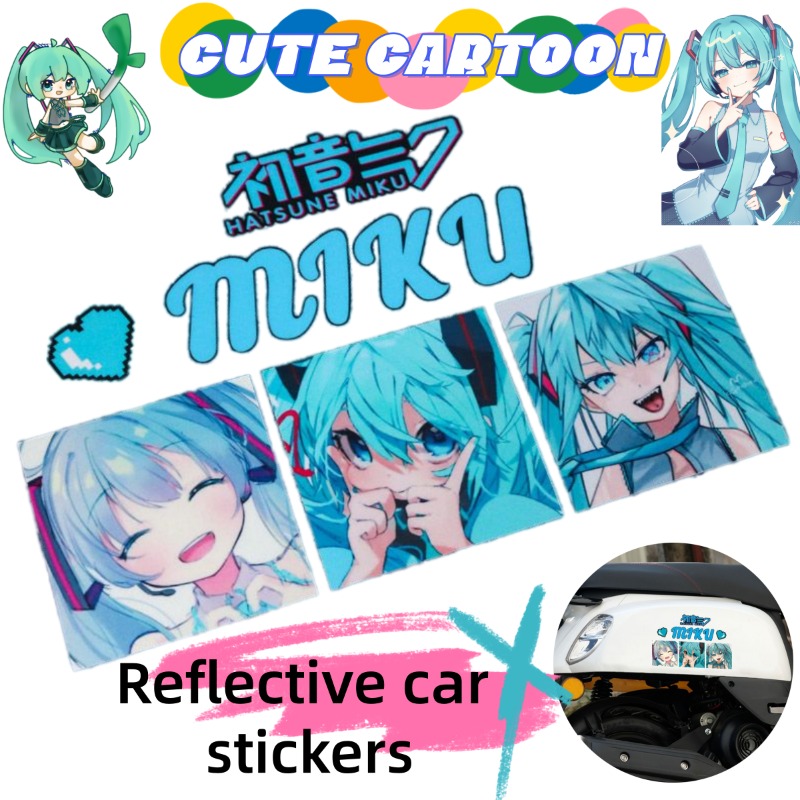 Stiker Reflektif Anime Hatsune - Anime Cosplay 2026 ulasan dan harga