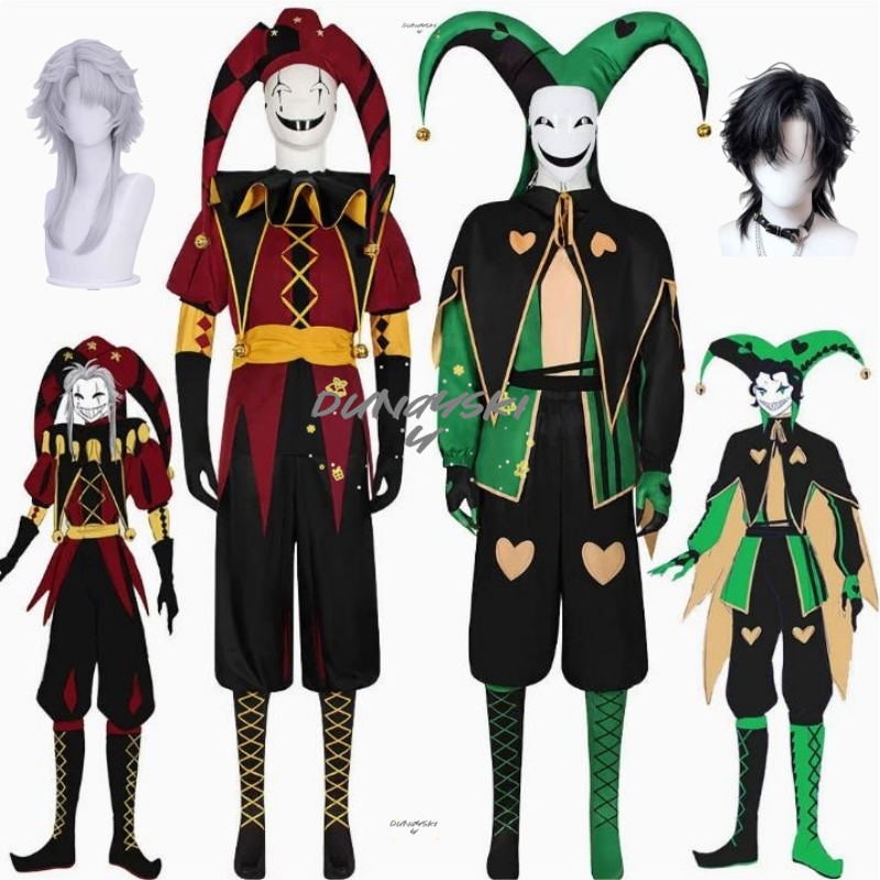 Kostum Badut Pierrot Sirkus, W - Anime Cosplay Expo 2025 ulasan dan harga