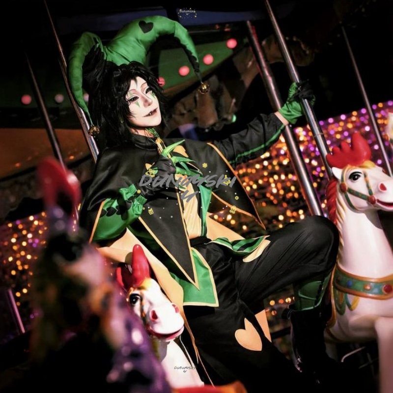 Kostum Badut Pierrot Sirkus, W - Anime Cosplay Expo 2025 ulasan dan harga