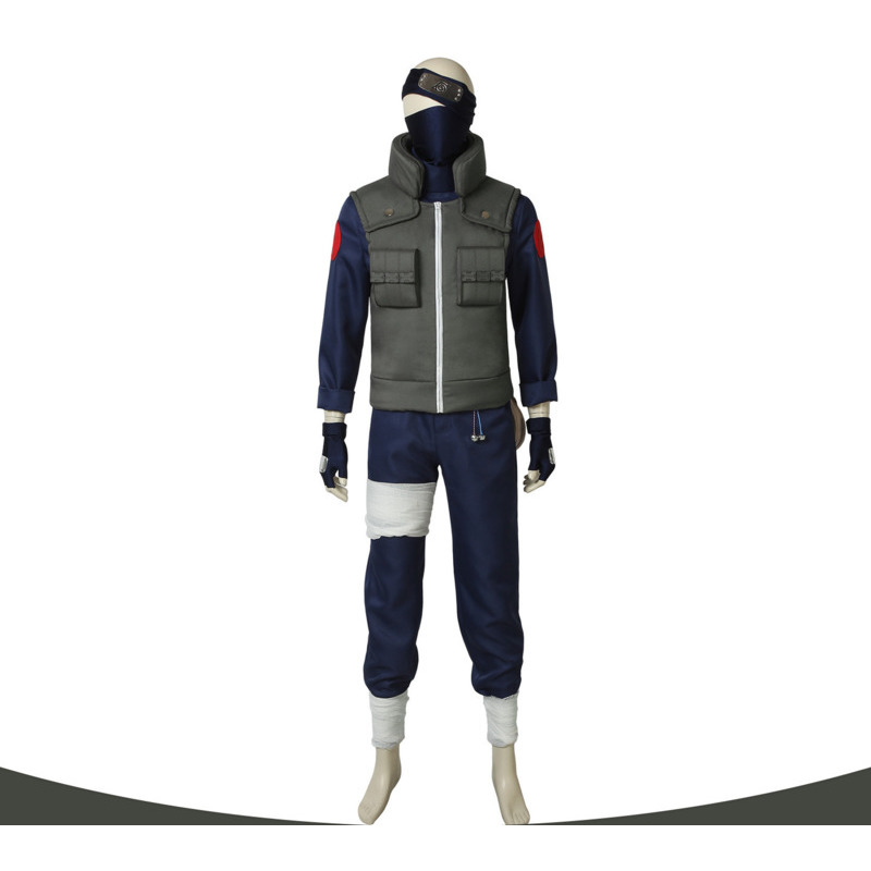 Kostum Cosplay Kakashi Set Len - Anime Cosplay Ninja ulasan dan harga