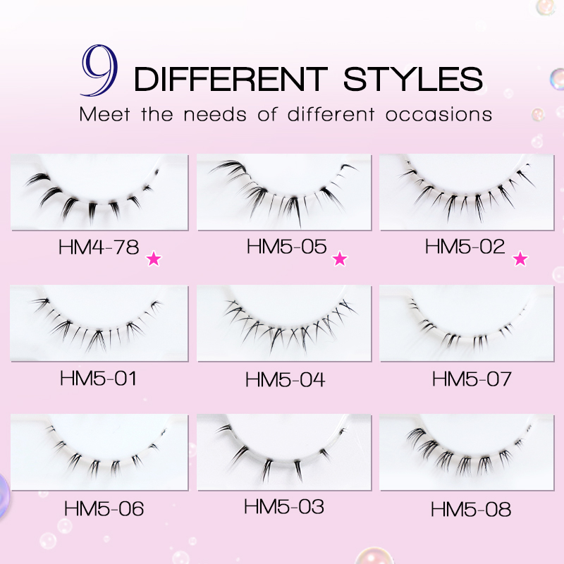 10/6/5 Pasang Bulu Mata Bawah  - Anime Cosplay Lashes ulasan dan harga