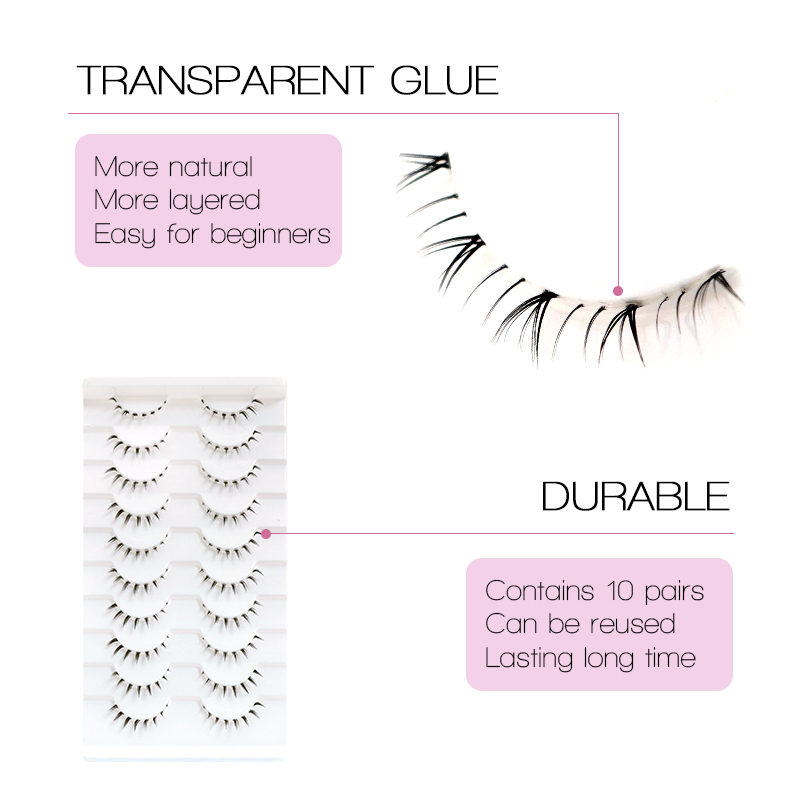 10/6/5 Pasang Bulu Mata Bawah  - Anime Cosplay Lashes ulasan dan harga