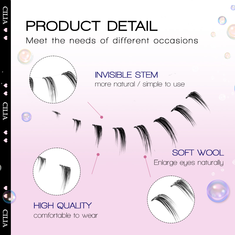 10/6/5 Pasang Bulu Mata Bawah  - Anime Cosplay Lashes ulasan dan harga