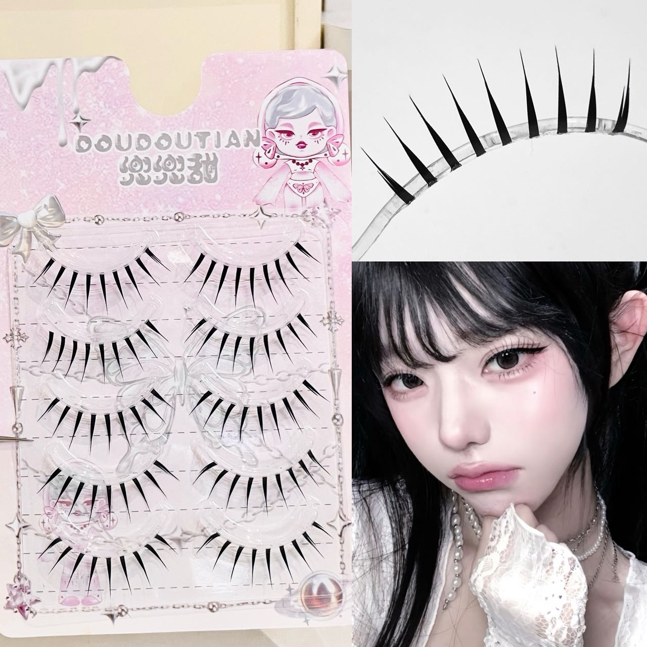 Bulu Mata Palsu Doudoutian Wet - Anime Cosplay Lashes ulasan dan harga
