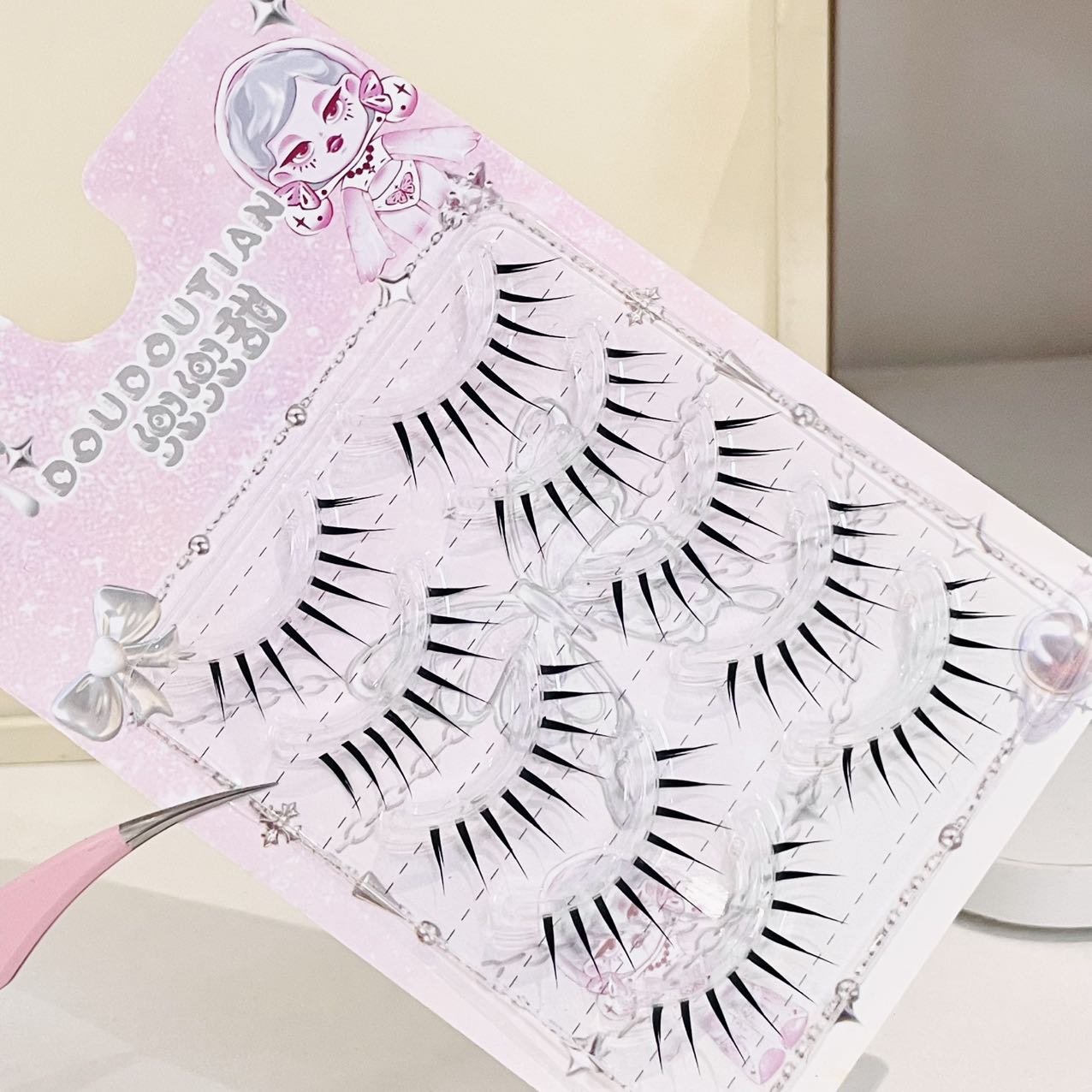 Bulu Mata Palsu Doudoutian Wet - Anime Cosplay Lashes ulasan dan harga