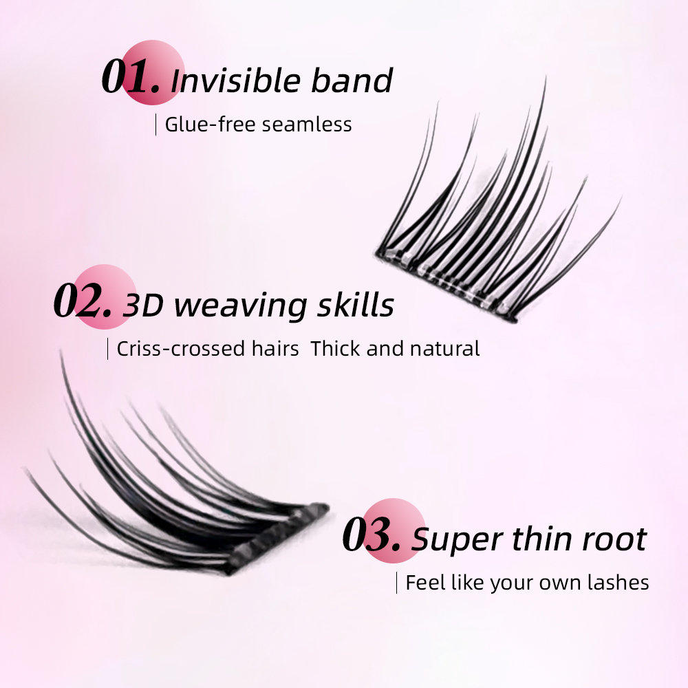 Yelix DIY Bulu Mata Cluster Pe - Anime Cosplay Lashes ulasan dan harga