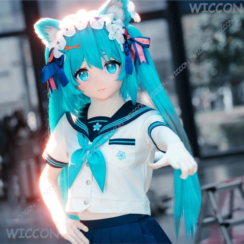 Kigurumi Masker Wajah Wanita C - Anime Cosplay Face ulasan dan harga